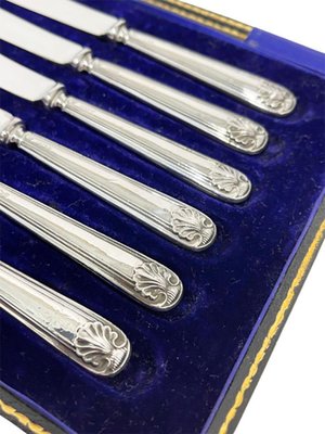 English Silver Butter Knives from Maxfield & Sons Ltd, Sheffield, 1913-UCH-1224222