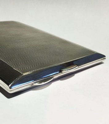 English Silver Cigar Case by Joseph Gloster Ltd, Birmingham, 1949-UCH-1224511