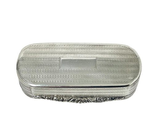 English Silver Horse Racing Snuff Box, Birmingham, 1829-UCH-1719017