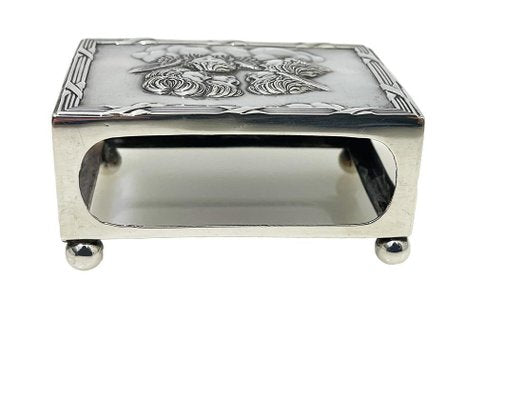 English Silver Match Box Cover by Henry Matthews, 1903-UCH-1820469