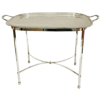 English Silver-Plated Tea Table from Harrison Brothers & Howson, Set of 2-UCH-1224631