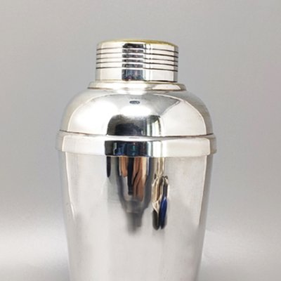 English Stainless Steel Cocktail Shaker, 1950s-QGR-1145154