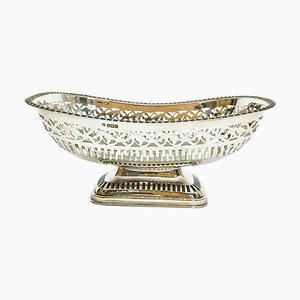 English Sterling Silver Fruit Basket from James Deakin & Sons, 1928-UCH-1224621