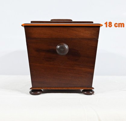 English Tea Caddy in‘ Mahogany, 19th Century-RVK-1745457