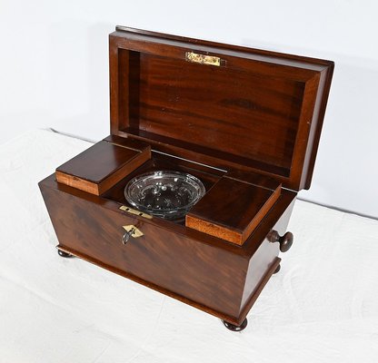 English Tea Caddy in‘ Mahogany, 19th Century-RVK-1745457