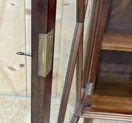 English Three-Door Mahogany Bookcase, 1950s-QYF-1720801