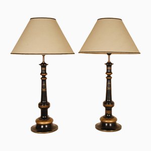 English Traditional Table Lamps, 1980s, Set of 2-GOE-1802457