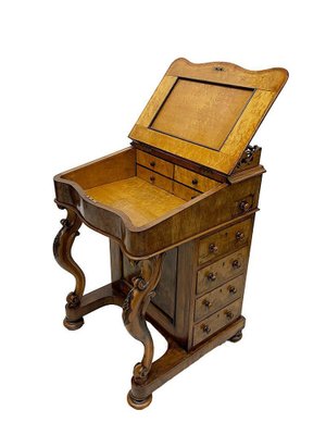 English Walnut Davenport Desk, 19th Century-UCH-1761435