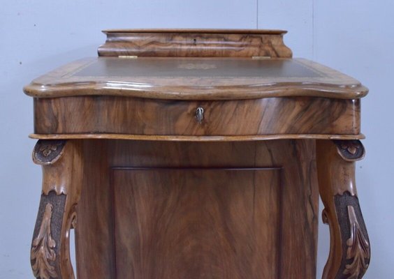 English Walnut Davenport Secretaire, 1800s-RVK-839703