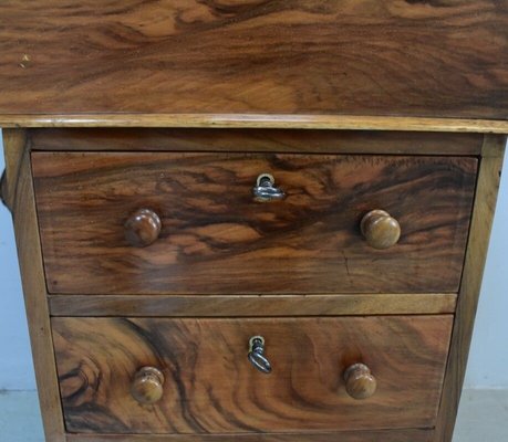 English Walnut Davenport Secretaire, 1800s-RVK-839703