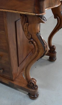 English Walnut Davenport Secretaire, 1800s-RVK-839703