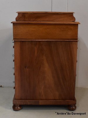 English Walnut Davenport Secretaire, 1800s-RVK-839703