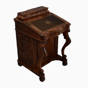 English Walnut Davenport Secretaire, 1800s-RVK-839703