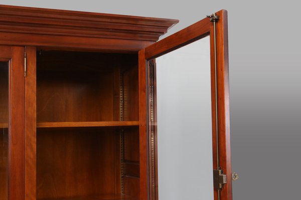 English Wooden Bookcase Cabinet, 1950s-YSY-1815203