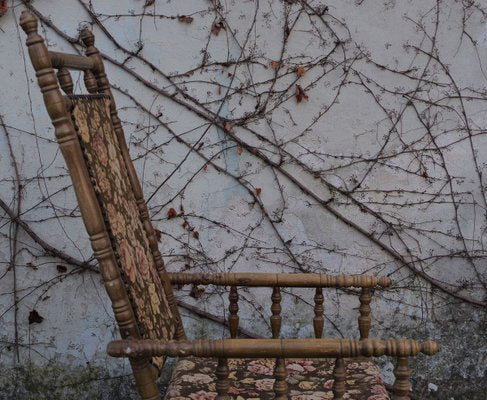 English Wooden Rocking Chair, 1930s-KNM-840534