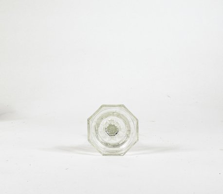 Engraved Cut Glass Candleholder, Italy, 1980s-RAQ-851251