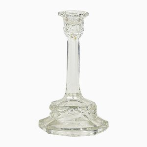 Engraved Cut Glass Candleholder, Italy, 1980s-RAQ-851251