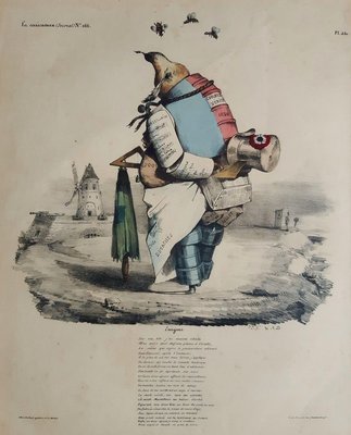 Enigme - Original Lithograph by J.J. Grandville - 1835 1835-ZCI-760792