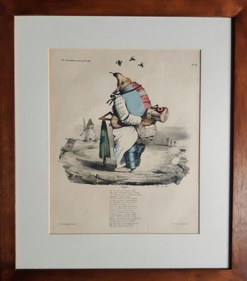 Enigme - Original Lithograph by J.J. Grandville - 1835 1835-ZCI-760792