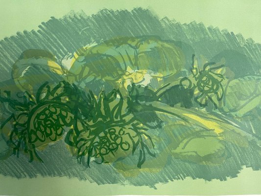 Ennio Morlotti, Sunflowers, 1975, Lithograph-PKM-1719679