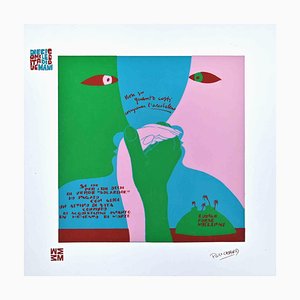 Ennio Pouchard, A Pearl: Diecicomeleditadi, Screen Print on Acetate, 1973-ZCI-1383158