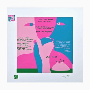 Ennio Pouchard, Una Foce: Diecicomeleditadid, Screen Print on Acetate, 1973-ZCI-1383155