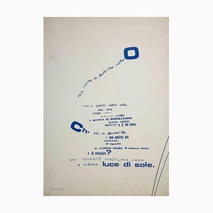 Ennio Pouchard, Visual Poem, Screen Print, 1970-ZCI-1762064