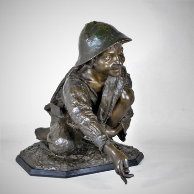 Enrico Astorri, Marble Player, 19th-Century, Bronze-SYQ-1270962