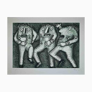 Enrico Baj, The Generals, Etching, 1970s-ZCI-1762131