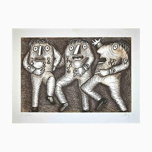 Enrico Baj, The Generals, Etching, 1970s-ZCI-1762129