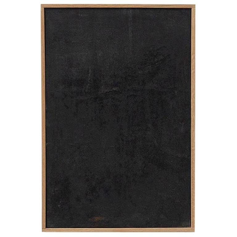 Enrico Della Torre, Black Painting, 21st-century, Charcoal on Linen