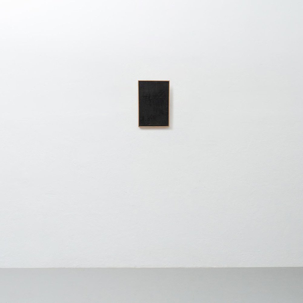 Enrico Della Torre, Black Painting, 21st-century, Charcoal on Linen