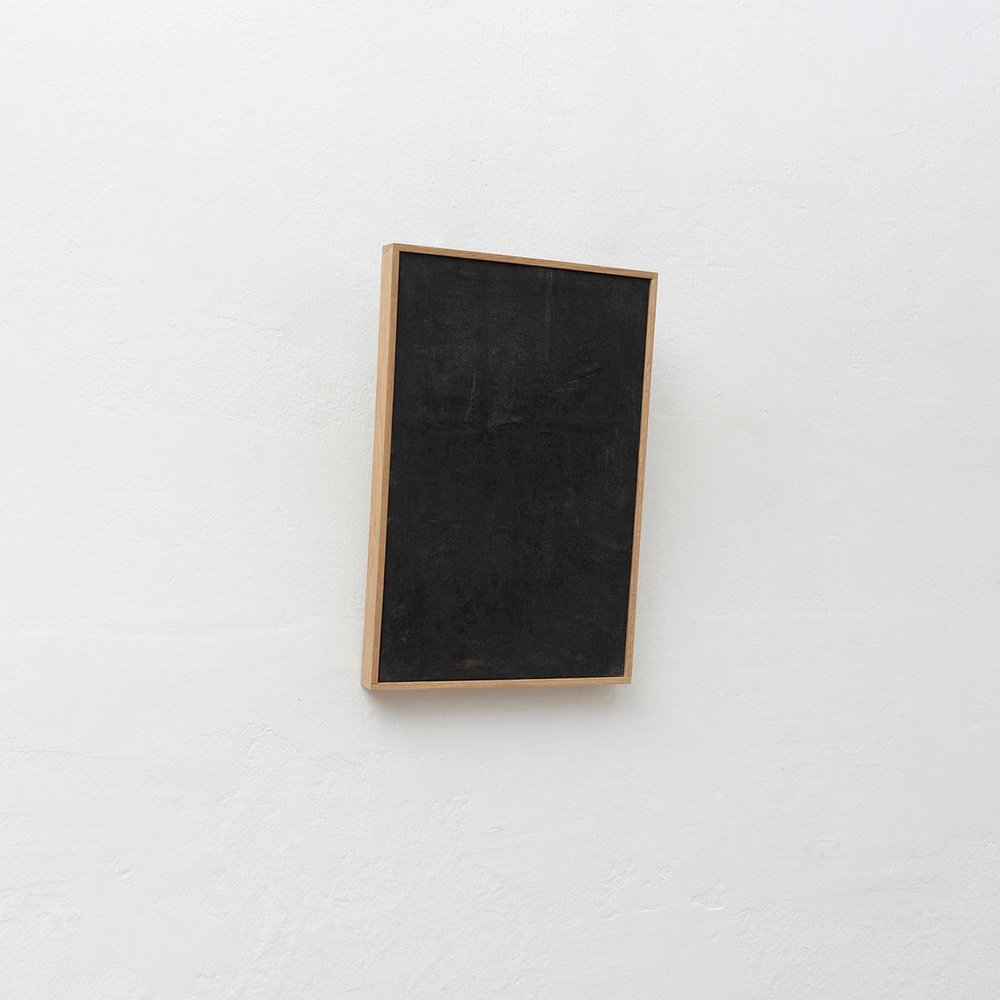 Enrico Della Torre, Black Painting, 21st-century, Charcoal on Linen