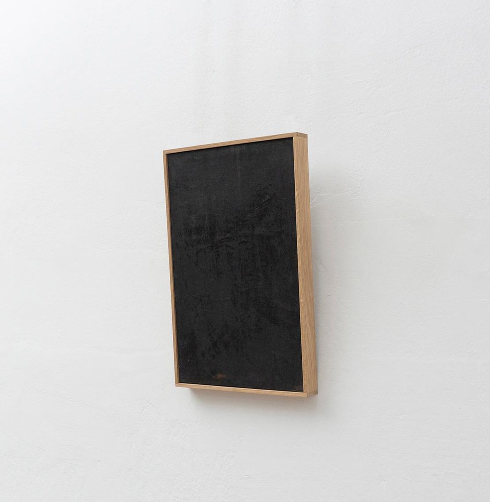 Enrico Della Torre, Black Painting, 21st-century, Charcoal on Linen