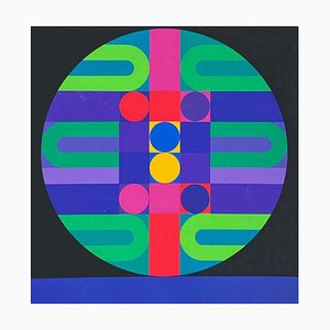 Enrique Ahil, Abstract Composition, 1973, Screen Print-FMZ-1381036