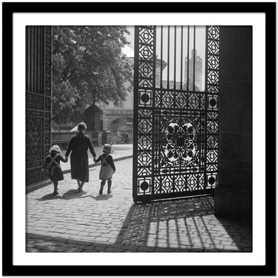 Entrance Gate Darmstadt Castle Girls and Woman, Germany, 1938, Printed 2021-DYV-997896