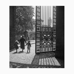 Entrance Gate Darmstadt Castle Girls and Woman, Germany, 1938, Printed 2021-DYV-997896