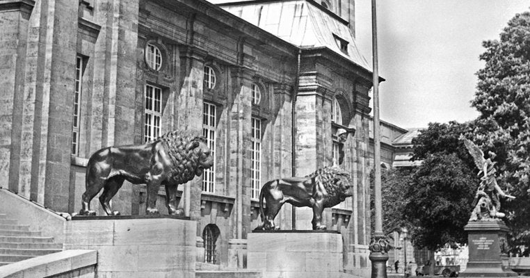 Entrance Gate State Museum Hesse Darmstadt, Germany, 1938, Printed 2021-DYV-997878