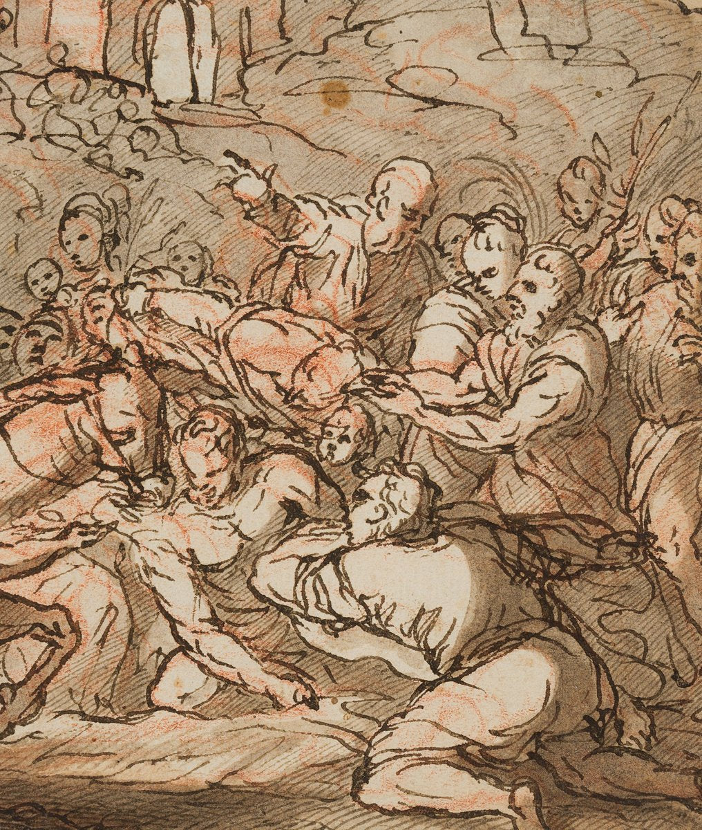 Entry of Christ Into Jerusalem, 18th-Century, Ink