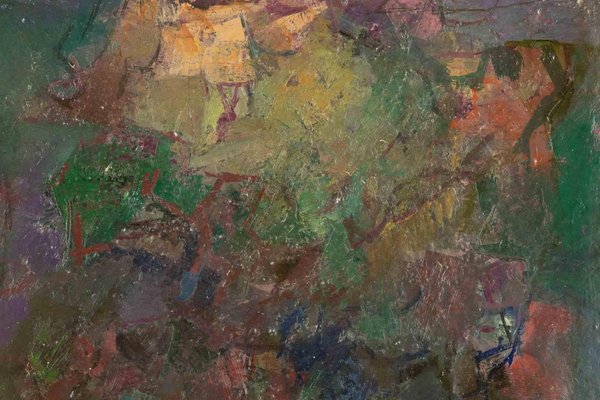 Enzo Brunori, Abstract Landscape, Oil Painting, 1960s-ZCI-1378421