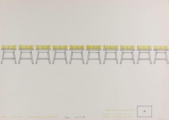 Enzo Cucchi, Project-Table with Lawn, Lithograph-KHH-1280952