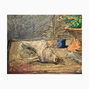 Enzo Faraoni, Still Life with Shell, 1970, Oil on Canvas, Framed-QUE-1358678