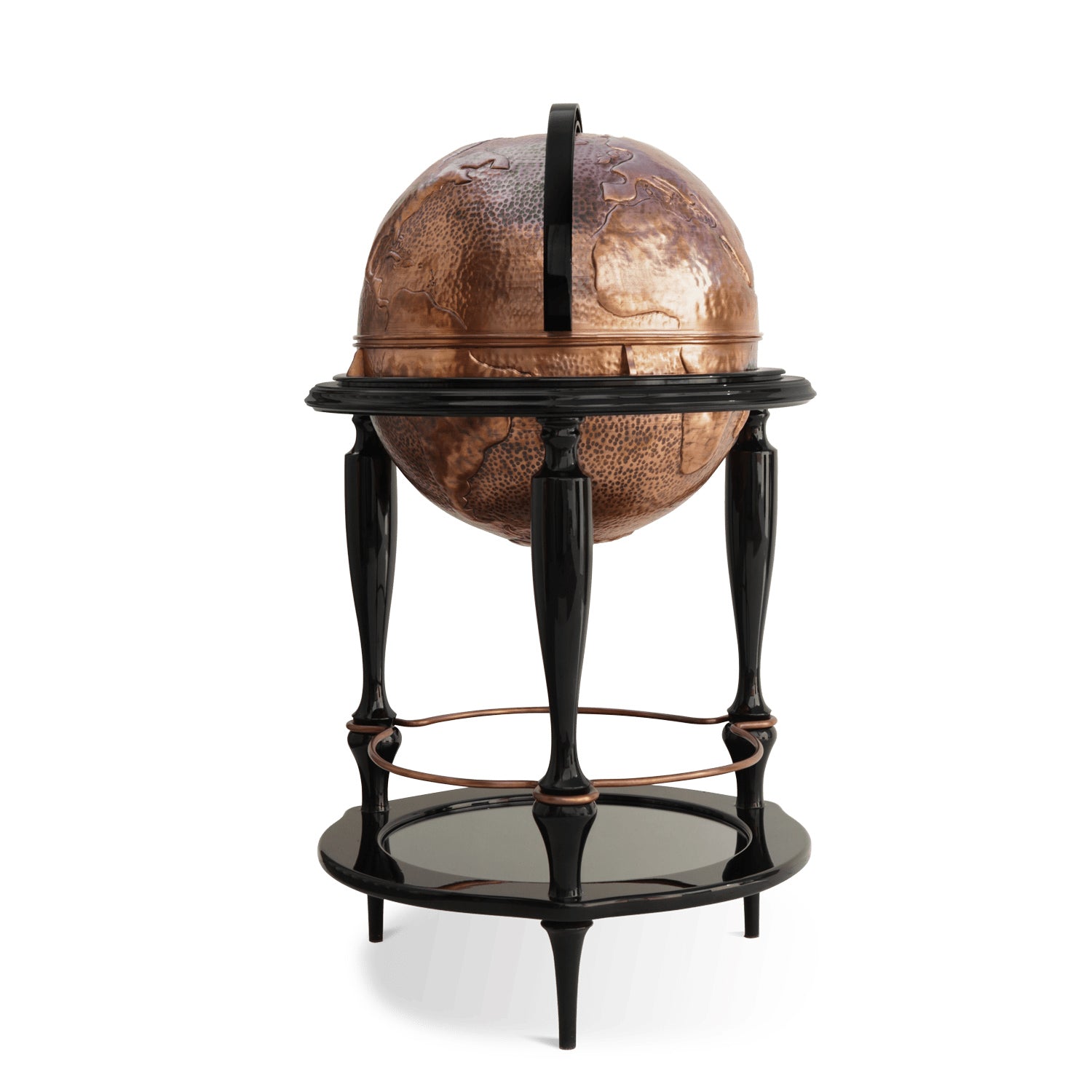 Equator Globe - Copper Bar Cabinet by Boca Do Lobo