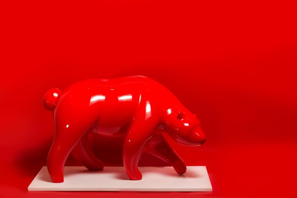 Erekle Tsuladze, Red Bear, 2018, Artificial Stone & Metal-CHG-2025467