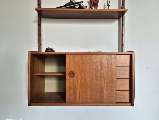 Ergo Wall Unit in Teak by Blindheim Møbelfabrikk, 1960s-EYI-2021419