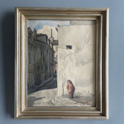 Eric Vasström, Montmartre, Paris, 1937, Watercolor-IVH-1821093