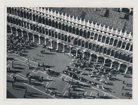 Erich Andres, Venice: Crowded St Mark's Square, Italy, 1955, Black & White Photograph-DYV-1175593