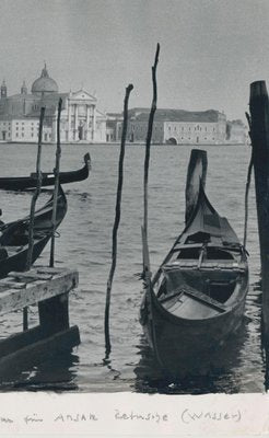 Erich Andres, Venice, Gondola on Water, 1955, Silver Gelatine Print-DYV-1168488