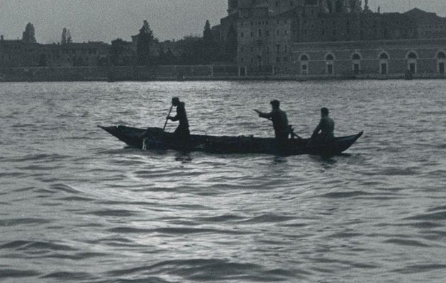 Erich Andres, Venice: Gondola on Water with Skyline, Italy, 1955, Black & White Photograph-DYV-1175591