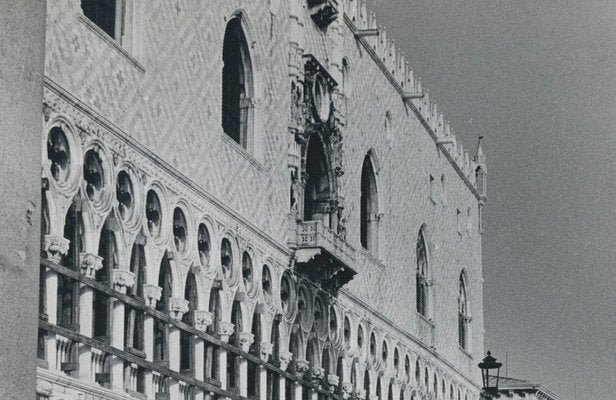 Erich Andres, Venice: Men Sitting at Markus Square, Italy, 1950s, Black & White Photograph-DYV-1181416